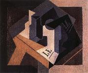 Juan Gris Fruit dish and bottle oil painting reproduction